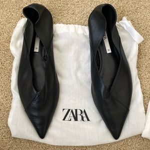 Zara pointy flats